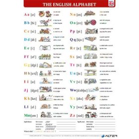   Könyökalátét, kétoldalas, A3, STIEFEL "The English Alphabet/Great-Britain"