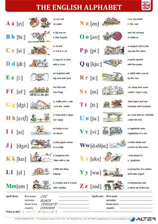 Könyökalátét, kétoldalas, A3, STIEFEL "The English Alphabet/Great-Britain"