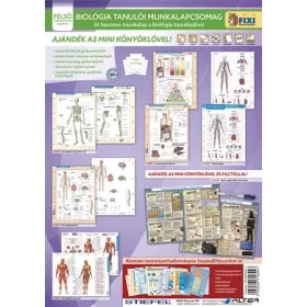   Tanulói munkalap csomag, 5 munkalap, 1 alátét, filc, STIEFEL 'Biológia'