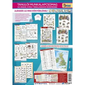   Tanulói munkalap csomag, 5 munkalap, 1 alátét, filc, STIEFEL 'Angol nyelvtanulás'