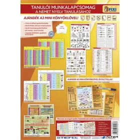   Tanulói munkalap csomag, 5 munkalap, 1 alátét, filc, STIEFEL "Német nyelvtanulás"