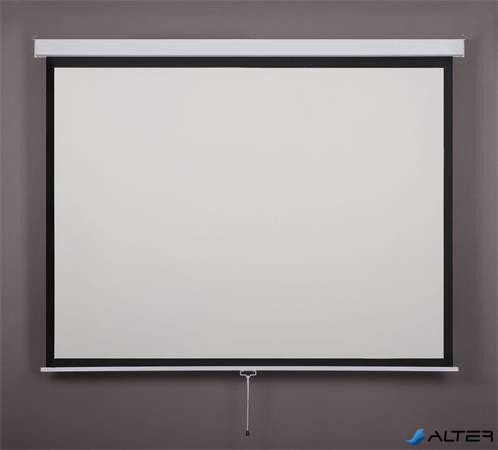 Vetítővászon, fali, rolós, 4:3, 200x150cm, VICTORIA VISUAL