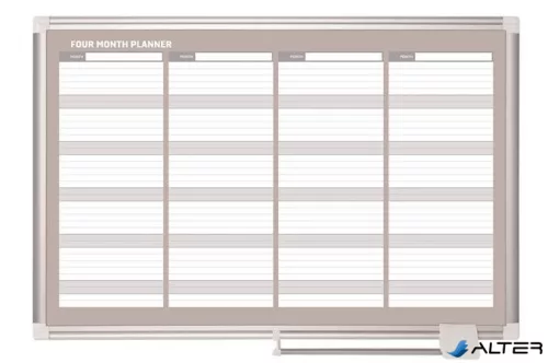 Négy havi tervezőtábla, mágneses, 90x60 cm, VICTORIA VISUAL