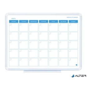 Havi tervezőtábla, mágneses, 45x60 cm