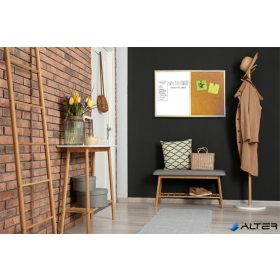 Kombitábla, 40x60 cm, fakeret, VICTORIA VISUAL