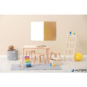 Kombi tábla, 60x80 cm, fakeret, VICTORIA