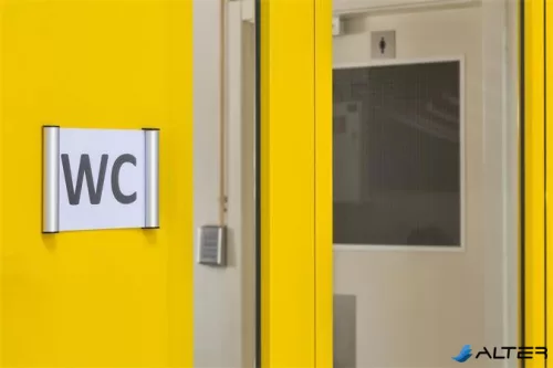 Információs tábla, fali, 21x14,8cm, VICTORIA FACILITY